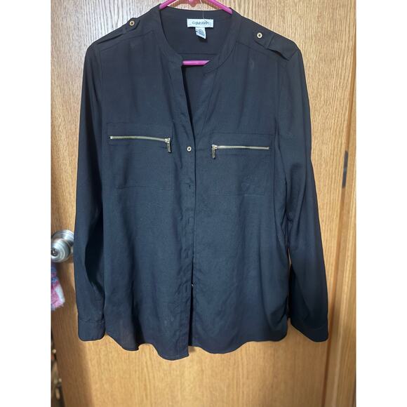 Calvin Klein Blouse Size Medium - Picture 2 of 3